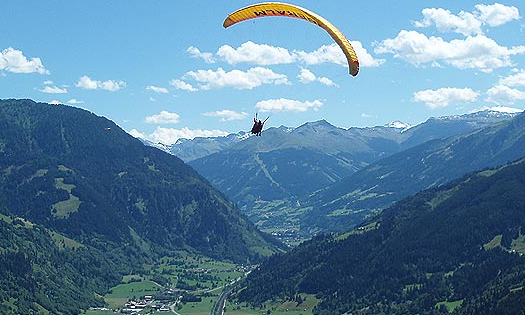 Paragliding over Gastein